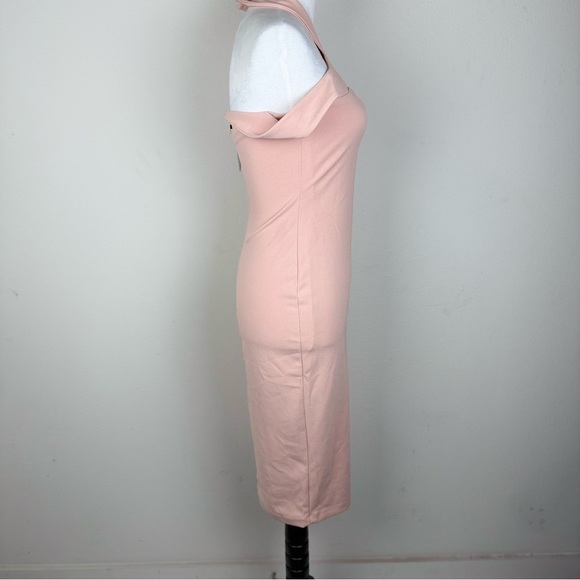 NWT‎ Nookie Women’s Pink Bodycon Cocktail Dress Sleeveless Halter - Picture 4 of 11